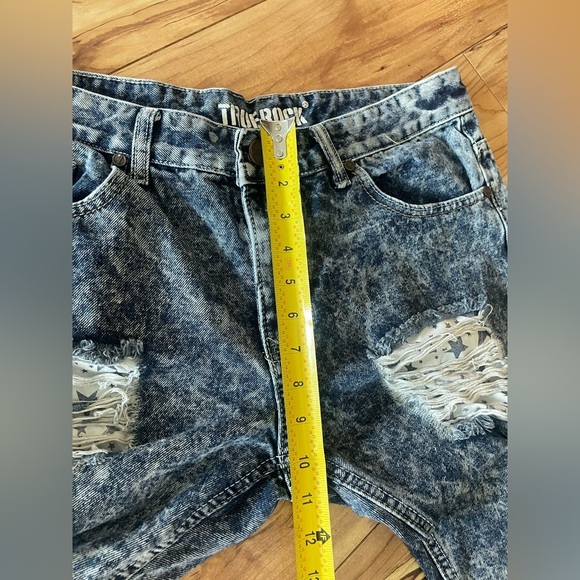 TRUE ROCK Blue Skinny Jeans Distressed Fashion men’s size 34 see measurements - Picture 4 of 10